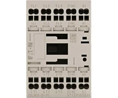 Eaton DILM maitinimo kontaktorius 3 polių 380V 400V 7,5kW 1R 24V DC įstumiami spyruokliniai gnybtai 199258