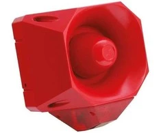 Eaton „Asserta MIDI“ optinis ir akustinis signalizacijos įrenginys 230 V AC 108 dB raudonas IP66 (7052111FUL-0130)