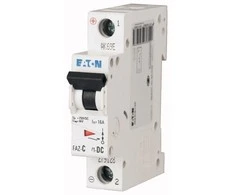 Eaton Eaton grandinės pertraukiklis FAZ C32/1-DC 1P C 32A 10kA DC 279131