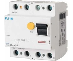 Eaton 235471 Liekamosios srovės grandinės pertraukiklis 4P 63A 0.1A tipas S/A PFIM-63/4/01-S/A-MW 235471