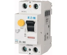 Eaton 2P 25A 0.1A tipas A PF6-25 / 2 / 01-A 112922