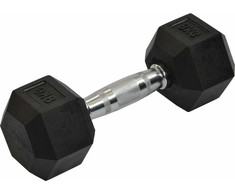 Enero Gumuota heksagoninė hantelė 8kg