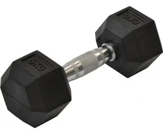 Enero Guminė heksagoninė hantelė 6kg