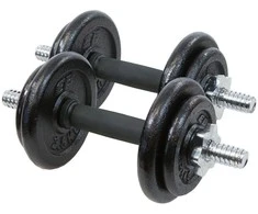 Enero Keičiamo svorio hanteliai EB Fit, 19kg (2x9.5kg)