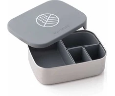 ECO RASCALS ECORASCALS* Klasikinė pietų dėžutė Bento pilka