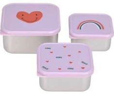 Eco Rascals Lassig Happy Rascals Heart 3 vnt.. violetinė