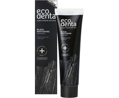 Ecodenta juoda dantų pasta balinamoji su medžio anglimi 100ml