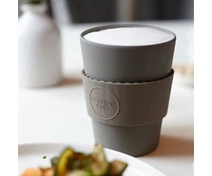 Ecoffee Cup Eko kavos puodelis Eco* puodelis išsinešimui Labai pilkas 350 ml