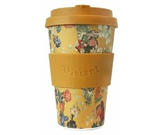 Ecoffee cup „Puošnus puodelis“ Van Gogh Museum 50-mečio jubiliejus Gėlės 400 ml – Geltonos gėlės