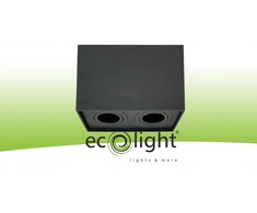 Ecolight Halogeninis GU10 šviestuvas, juodas, dvigubas, OHN-22C