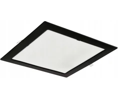 Ecolight Įleidžiamas šviestuvas P/T kvadratinis 18W 1980lm 4000K IP20 juodas DL-1 EC20469