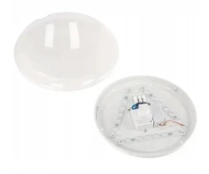 Ecolight Lubinis šviestuvas su mikrobangų judesio jutikliu 24W 1680lm 360 laipsnių kampas neutrali balta IP20 balta FD3FC