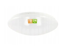 Ecolight Lubinis šviestuvas su mikrobangų judesio jutikliu 24W 1680lm 360 laipsnių kampas neutrali balta IP20 balta FD3FC