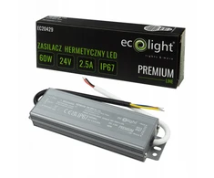 Eco Light Ecolight Maitinimo šaltinis hermetyczny Premium 60W 24V (EC20429)