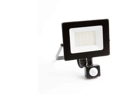 Ecolight LED prožektorius su PIR judesio jutikliu 20W 1800LM AC230V IP65 spindulio kampas 120 neutrali balta 4000K juoda