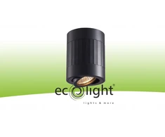 Ecolight Pavienis GU10 halogeninis šviestuvas, montuojamas ant paviršiaus, juodas OHN-5C