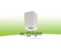 Ecolight Pavienis GU10 paviršinio montavimo halogeninis šviestuvas, baltas OHN-8B