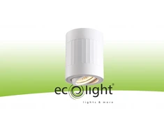 Ecolight Pavienis GU10 paviršinio montavimo halogeninis šviestuvas, baltas OHN-5B