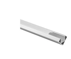 Ecolight Profil R03 kampinis anoduotas + pieno spalvos gaubtas 3m