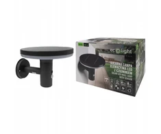Ecolight Sieninis šviestuvas Lauko saulės energijos LED šviestuvas su jutikliu SOE-11A 10W 4000K 120° 250lm IP44 pilkas (EC61335)