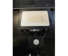 Ecolight2 „Eco Light EC79887“ plonas LED projektorius, 50 W, 4500 lm, 4000 K, IP65, judesio jutiklis, juodas