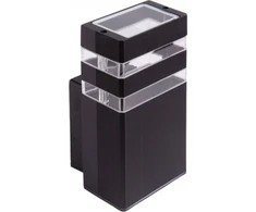 ECOLIGHT2 Eco Light sieninis šviestuvas OE-2C EC79027 lauko sieninis šviestuvas sodo sieninis šviestuvas IP54 1X35W GU10 230V juodas