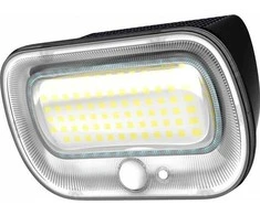 ECOLIGHT2 sieninis šviestuvas Saulės lempa Ecolight SOE-5 EC20111 lauko sieninis šviestuvas su prieblandos jutikliu 1x0,55W LED 4000K juodas