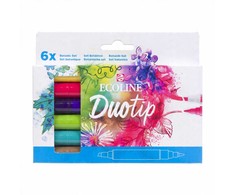 EcoLine „Ecoline Duotip“ žymeklių rinkinys Botanic* | 6 spalvų