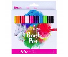EcoLine Ecoline rašiklių rinkinys Bright | 10 spalvų