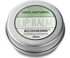 Ecooking Ecooking Organic Argan Oil Hydrating Lūpų balzamas Mint, 15 ml