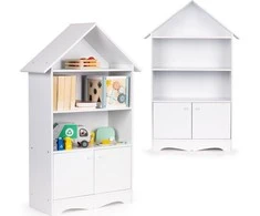 Knygų lentyna, vaikų žaislų namelis „Ecotoys“