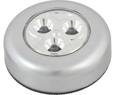 ZD9 Klijuojama LED lempa su 3 diodomis, sidabrinė