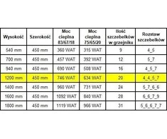 Edan Budnik Vonios radiatorius Vonios radiatorius WEST W20/40 EDAN 800W 1200/450