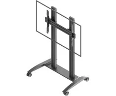 Laikiklis EDBAK Grindų stovas | TRV200 Vaizdo konferencijų vežimėlis | Pakreipimas | 75-86" | Maksimalus svoris (talpa) 120 kg | Juodas