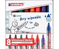 Edding E-363 EDDING lentos žymeklis, 1-5mm, 8 vnt., įvairių spalvų