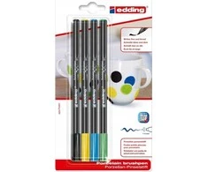 Edding Porceliano žymeklis e-4200, 1-4 mm, blisterinėje pakuotėje, 4 vnt., įvairių spalvų