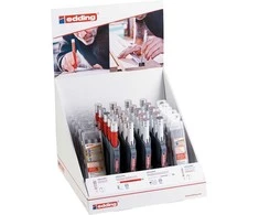 EDDING e-8880 statybinis pieštukas + e-8890 staliaus pieštukas, 30 vnt., stovas