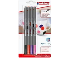 Edding EDDING porcelianinis žymeklis e-4200, 1-4mm, 4 spalvos, lizdinė plokštelė