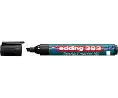 Žymeklis popieriui Edding 383, kirstu galiuku, 1-5mm, juodos spalvos