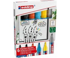 Edding Flipchart Effects Marker 6 spalvos