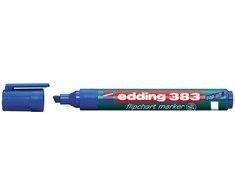 Žymeklis popieriui Edding 383, kirstu galiuku, 1-5mm, mėlynos spalvos
