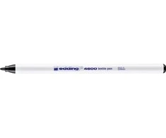 Tekstilės žymeklis Edding 4600, apvaliu galiuku, 1mm, juodos spalvos