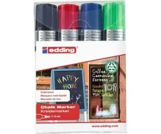 Edding kreminės markės, 4-15 mm, 4 vnt, spalvų derinys