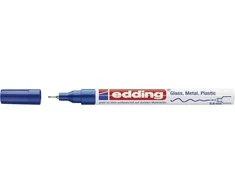 Žymeklis Edding 780 lako pagrindu, apvaliu galiuku, 0,8mm, mėlynos spalvos