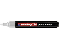 Žymeklis Edding 790, lako pagrindu, apvaliu galiuku, 2-3mm, sidabrinės spalvos