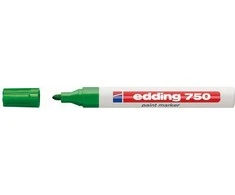 Rašymo Priemonė - Edding 750 Dažų Žymeklis 4mm Linijos Plotis 10 Vnt. Žalias