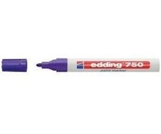 Žymeklis Edding 750 lako pagrindu, apvaliu galiuku, 2-4mm, violetinės spalvos