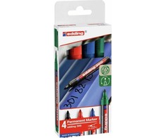 Edding Nuolatinis žymeklis 1-5mm 4 spalvos
