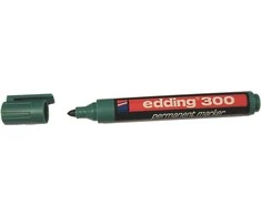 Permanentinis žymeklis Edding 300, apvaliu galiuku, 1,5-3mm, žalios spalvos