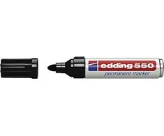 Permanentinis žymeklis Edding 550, apvaliu galiuku, 3-4mm, juodos spalvos